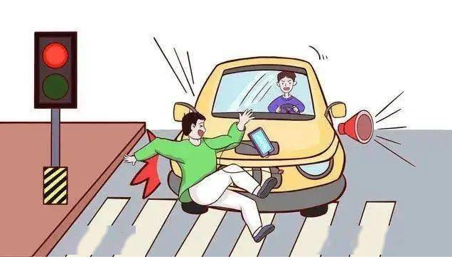 行人闯红灯是否是导致此交通事故的原因？